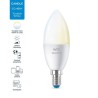 BEC smart LED Philips, soclu E14, putere 4.9W, forma lumanare, lumina toate nuantele de alb, alimentare 220 - 240 V, "0000087186