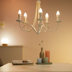 BEC smart LED Philips, soclu E14, putere 4.9W, forma lumanare, lumina toate nuantele de alb, alimentare 220 - 240 V, "0000087186