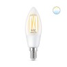 BEC smart LED Philips, soclu E14, putere 4.9W, forma lumanare, lumina toate nuantele de alb, alimentare 220 - 240 V, "0000087186