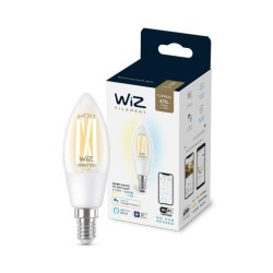 BEC smart LED Philips, soclu E14, putere 4.9W, forma lumanare, lumina toate nuantele de alb, alimentare 220 - 240 V, "0000087186