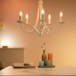 BEC smart LED Philips, soclu E14, putere 4.9W, forma lumanare, lumina toate nuantele de alb, alimentare 220 - 240 V, "0000087186