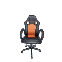 SCAUN GAMING SPACER imitatie piele & material textil, black & orange, greutate max. 120kg, dimensiuni 59*70*106~114cm "SPCH-CHAM
