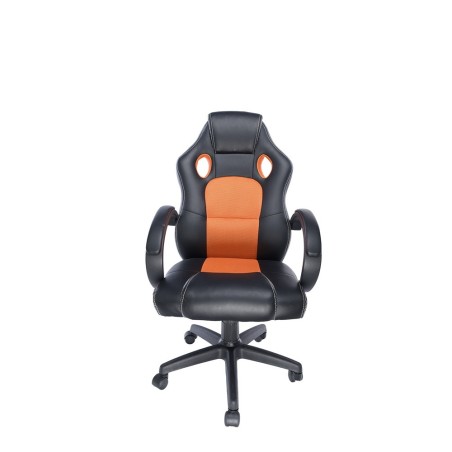 SCAUN GAMING SPACER imitatie piele & material textil, black & orange, greutate max. 120kg, dimensiuni 59*70*106~114cm "SPCH-CHAM