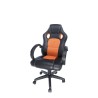 SCAUN GAMING SPACER imitatie piele & material textil, black & orange, greutate max. 120kg, dimensiuni 59*70*106~114cm "SPCH-CHAM