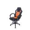SCAUN GAMING SPACER imitatie piele & material textil, black & orange, greutate max. 120kg, dimensiuni 59*70*106~114cm "SPCH-CHAM