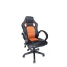 SCAUN GAMING SPACER imitatie piele & material textil, black & orange, greutate max. 120kg, dimensiuni 59*70*106~114cm "SPCH-CHAM