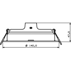 SPOT incastrat LED Philips,  putere 13W, forma spot, lumina alb, alimentare 220 - 240 V, "000008718696173596" (timbru verde 0.45