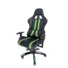 SCAUN GAMING SPACER imitatie piele, black & green, brate ajustabile, greutate max. 120kg, dimensiuni 69.5*77.5*126~132cm "SPCH-T