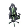 SCAUN GAMING SPACER imitatie piele, black & green, brate ajustabile, greutate max. 120kg, dimensiuni 69.5*77.5*126~132cm "SPCH-T