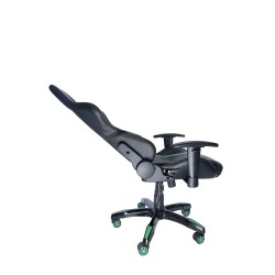 SCAUN GAMING SPACER imitatie piele, black & green, brate ajustabile, greutate max. 120kg, dimensiuni 69.5*77.5*126~132cm "SPCH-T
