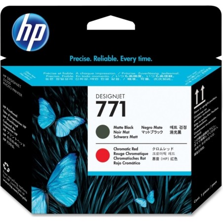 Cap Printare Original HP Matte Black/Chromatic Red, nr.771, pentru DesignJet Z6200, , (timbru verde 0.15 lei), "CE017A"