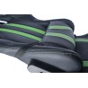 SCAUN GAMING SPACER imitatie piele, black & green, brate ajustabile, greutate max. 120kg, dimensiuni 69.5*77.5*126~132cm "SPCH-T