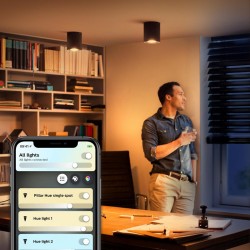 PLAFONIERA smart PHILIPS, LED, soclu GU10, putere 5 W, tip lumina alb, 350 lumeni, alimentare 220 - 230 V, "000008718696175514" 