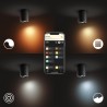 PLAFONIERA smart PHILIPS, LED, soclu GU10, putere 5 W, tip lumina alb, 350 lumeni, alimentare 220 - 230 V, "000008718696175514" 
