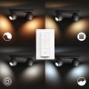PLAFONIERA smart PHILIPS, LED, soclu GU10, putere 5 W x 2, tip lumina alb, 700 lumeni, alimentare 220 - 230 V, "0000087186961756