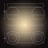 PLAFONIERA smart PHILIPS, LED, soclu GU10, putere 5 W x 2, tip lumina alb, 700 lumeni, alimentare 220 - 230 V, "0000087186961756