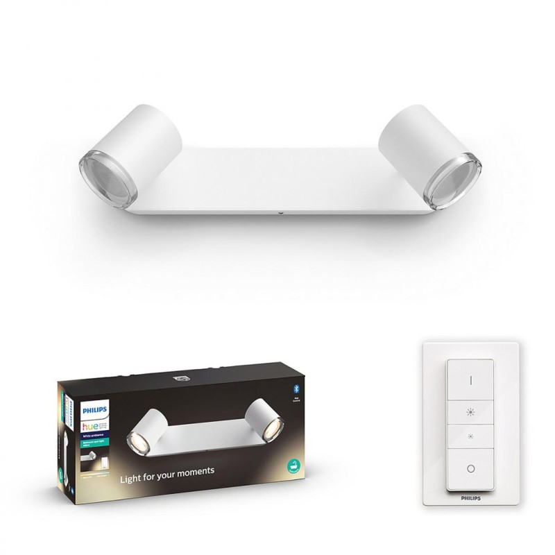 LAMPA smart PHILIPS, LED, soclu GU10, putere 5 W x 2, tip lumina alb, 700 lumeni, alimentare 220 - 230 V, "000008718696175767" (