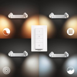 LAMPA smart PHILIPS, LED, soclu GU10, putere 5 W x 2, tip lumina alb, 700 lumeni, alimentare 220 - 230 V, "000008718696175767" (