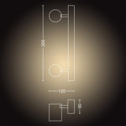 LAMPA smart PHILIPS, LED, soclu GU10, putere 5 W x 2, tip lumina alb, 700 lumeni, alimentare 220 - 230 V, "000008718696175767" (