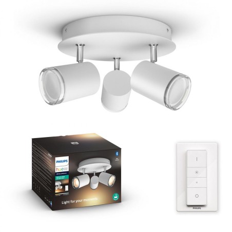PLAFONIERA smart PHILIPS, LED, soclu GU10, putere 5 W x 3, tip lumina alb, 1050 lumeni, alimentare 220 - 230 V, "000008718696175