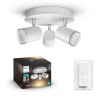 PLAFONIERA smart PHILIPS, LED, soclu GU10, putere 5 W x 3, tip lumina alb, 1050 lumeni, alimentare 220 - 230 V, "000008718696175