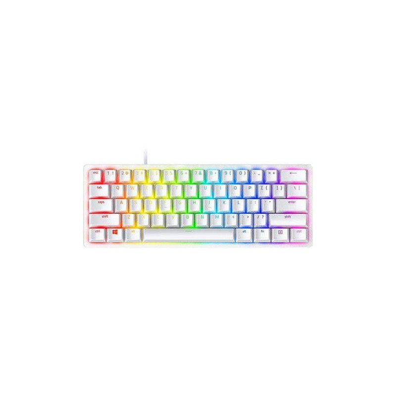 TASTATURA RAZER - gaming, "Huntsman Mini - Mercury", cu fir, 61 taste format 60% (61 taste), USB, negru, "RZ03-03390400-R3M1" (t