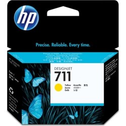 Cartus Cerneala Original HP Yellow, nr.711, pentru DesignJet T120|T520, , (timbru verde 0.15 lei), "CZ132A"