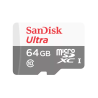 CARD MicroSD SANDISK, 64 GB, MicroSD, clasa 10, standard UHS-I U1, "SDSQUNR-064G-GN3MA" (timbru verde 0.03 lei)