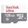 CARD MicroSD SANDISK, 128 GB, MicroSDXC, clasa 10, standard UHS-I U1, "SDSQUNR-128G-GN3MA" (timbru verde 0.03 lei)