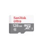 CARD MicroSD SANDISK, 128 GB, MicroSD, clasa 10, standard UHS-I U1, "SDSQUNR-128G-GN6MN" (timbru verde 0.03 lei)