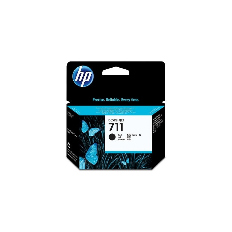 Cartus Cerneala Original HP Black, nr.711, pentru DesignJet T120|T520, 80ml, (timbru verde 0.15 lei), "CZ133A"