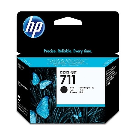 Cartus Cerneala Original HP Black, nr.711, pentru DesignJet T120|T520, 80ml, (timbru verde 0.15 lei), "CZ133A"