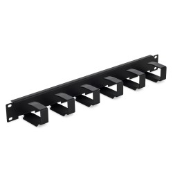 19 cable management panel 1U, 6x organi