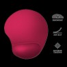 Mouse PAD TRUST, "Big Foot", cu gel, cauciuc &amp; material textil, 236x205mmx16 mm, rosu, "TR-20429"