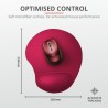 Mouse PAD TRUST, "Big Foot", cu gel, cauciuc &amp; material textil, 236x205mmx16 mm, rosu, "TR-20429"