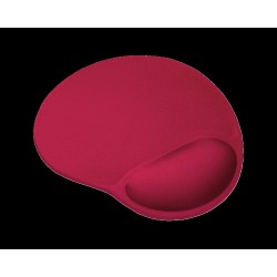 Mouse PAD TRUST, "Big Foot", cu gel, cauciuc &amp; material textil, 236x205mmx16 mm, rosu, "TR-20429"