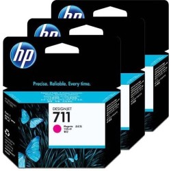 Tri-Pack Original HP Magenta, nr.711, pentru DesignJet T120|T520, , (timbru verde 0.45 lei), "CZ135A"