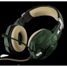 CASTI TRUST, "GXT 322C Carus", cu fir, gaming, utilizare multimedia, microfon pe brat, conectare prin Jack 3.5 mm x 2, verde, "T