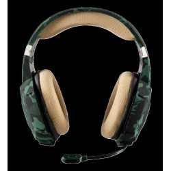 CASTI TRUST, "GXT 322C Carus", cu fir, gaming, utilizare multimedia, microfon pe brat, conectare prin Jack 3.5 mm x 2, verde, "T