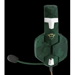 CASTI TRUST, "GXT 322C Carus", cu fir, gaming, utilizare multimedia, microfon pe brat, conectare prin Jack 3.5 mm x 2, verde, "T