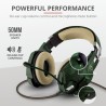 CASTI TRUST, "GXT 322C Carus", cu fir, gaming, utilizare multimedia, microfon pe brat, conectare prin Jack 3.5 mm x 2, verde, "T