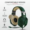 CASTI TRUST, "GXT 322C Carus", cu fir, gaming, utilizare multimedia, microfon pe brat, conectare prin Jack 3.5 mm x 2, verde, "T