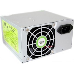 SURSA DELUX 450 (230W for 450W Desktop PC), Fan 8cm, Conector 20+4 pini, 2xSATA, 2xMolex, Switch ON/OFF "DLP-23MS",  (timbru ver