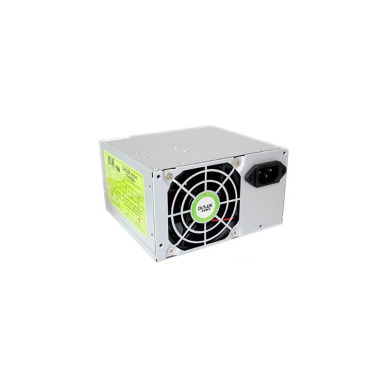 SURSA DELUX 450 (230W for 450W Desktop PC), Fan 8cm, Conector 20+4 pini, 2xSATA, 2xMolex, Switch ON/OFF "DLP-23MS",  (timbru ver