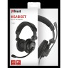 CASTI TRUST, "Como", cu fir, standard, utilizare multimedia, microfon pe brat, conectare prin Jack 3.5 mm, negru, "TR-21658", (t