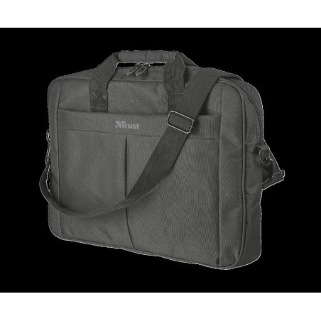 GEANTA &amp; RUCSACURI TRUST, pt. notebook de max. 16 inch, 1 compartiment, buzunar frontal, poliester, negru, "TR-21551"