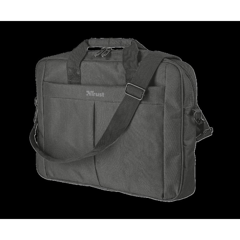 GEANTA &amp; RUCSACURI TRUST, pt. notebook de max. 16 inch, 1 compartiment, buzunar frontal, poliester, negru, "TR-21551"