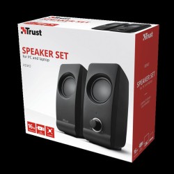BOXE TRUST, 2.O, "Remo", 2 x 8 W, cu fir, Jack 3.5mm, USB, "TR-17595" (timbru verde 2.00 lei)