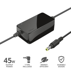 ALIMENTATOR Notebook universal TRUST la retea, 45 Watt, iesire 18 - 20 Volt, "TR-21904" (timbru verde 0.80 lei)
