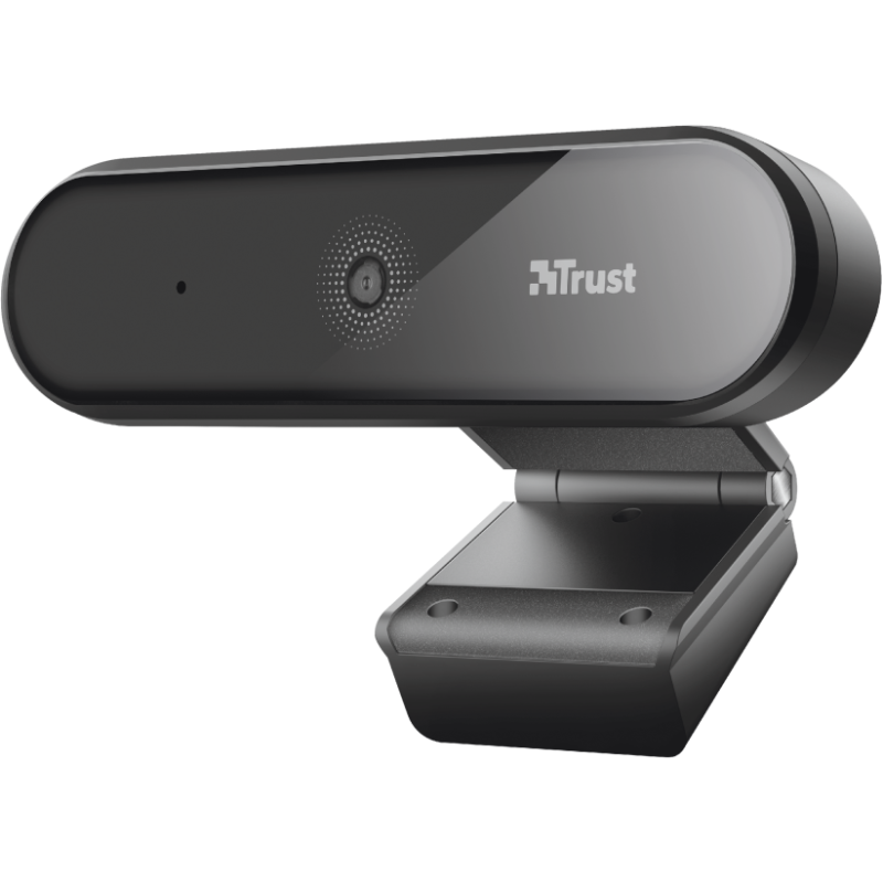 CAMERA WEB TRUST, Full HD cu rez 1920 x 1080, USB 2.0, microfon, negru, "TR-23637" (timbru verde 0.18 lei)